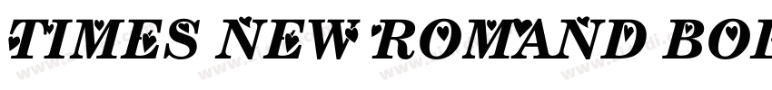 TIMES NEW ROMAND BOL字体转换
